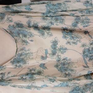 Floral Print Sheer Blouse
